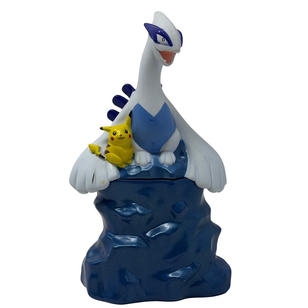 Vintage 2000 Nintendo Pokemon Lugia Pikachu Bubble Bath Bottle Figure Empty